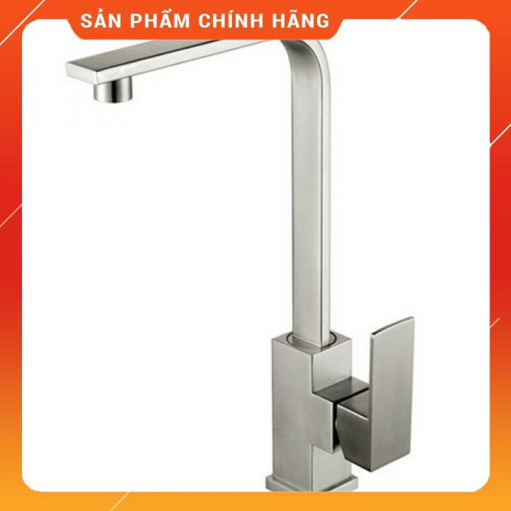 [CHÍNH HÃNG] Vòi rửa bát nóng lạnh inox 304  VC14  thân vuông nặng 1.7kg