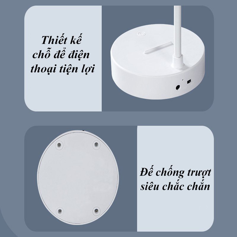 Đèn Học Chống Cận Để Bàn Đọc Sách Tích Điện