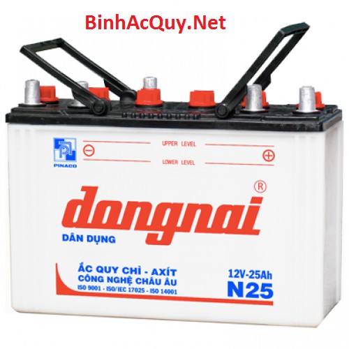 BÌNH ẮC QUY ĐỒNG NAI N25 12V- 25AH