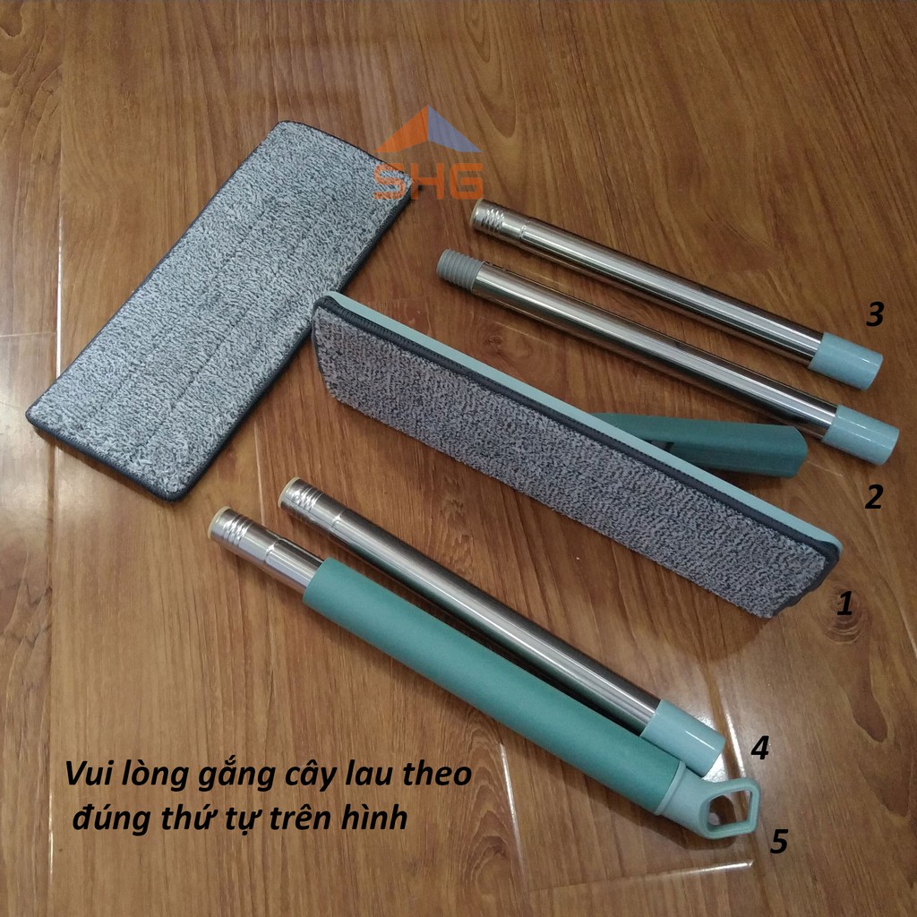 CÂY LAU NHÀ THAY THẾ DÙNG CHO BỘ LAU NHÀ HAI NGĂN, BÔNG 12X33, THÁO RỜI VÀ LẮP RÁP DỄ DÀNG