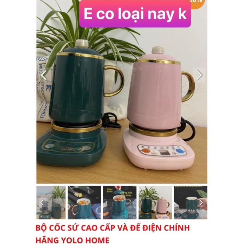 BỘ CỐC CHƯNG YẾN - HẦM NẤU - HÂM NÓNG ĐA NĂNG KÈM ĐẾ NẤU CỐC 500ML