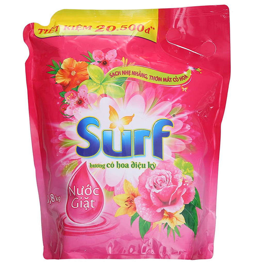 Nước Giặt Surf Hương Cỏ Hoa Diệu Kỳ 2kg9