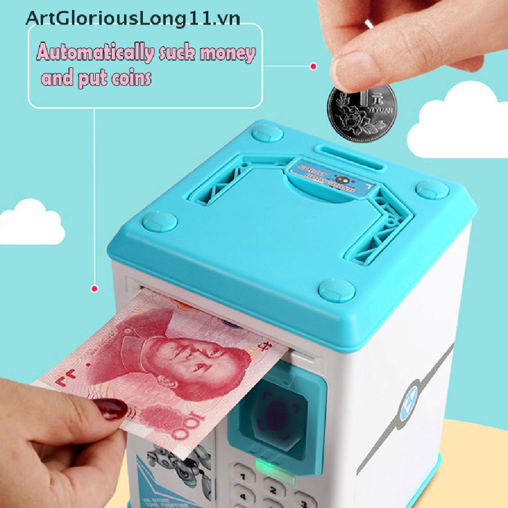 Hộp Đựng Tiền Tiết Kiệm Điện Tử Có Mật Khẩu Tự Động Cho Bé
