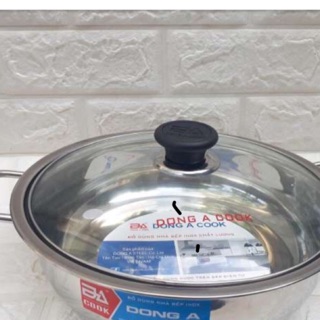 Nồi lẩu inox dùng cho bếp từ 28cm giá 80k