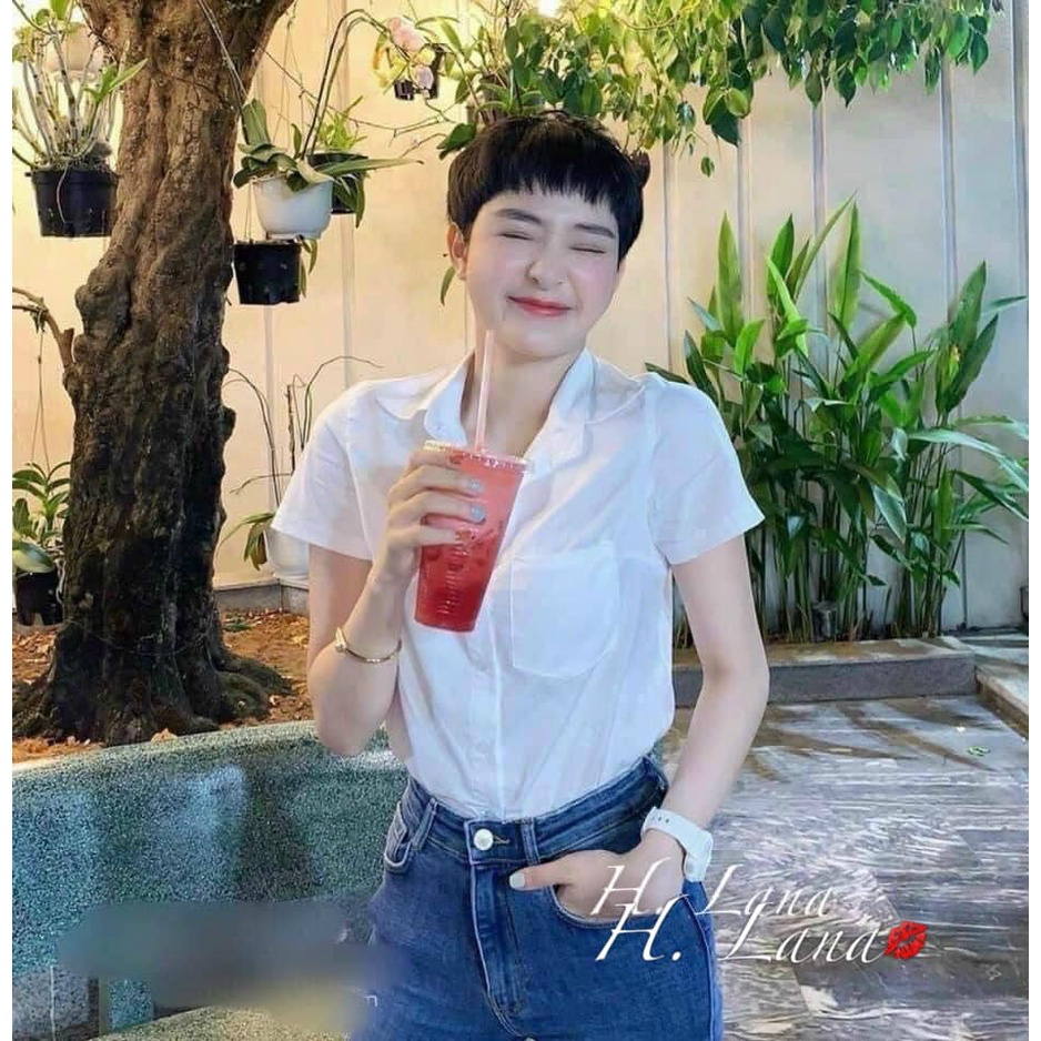 SƠ MI GU CỘC TAY TÚI TRƯỚC