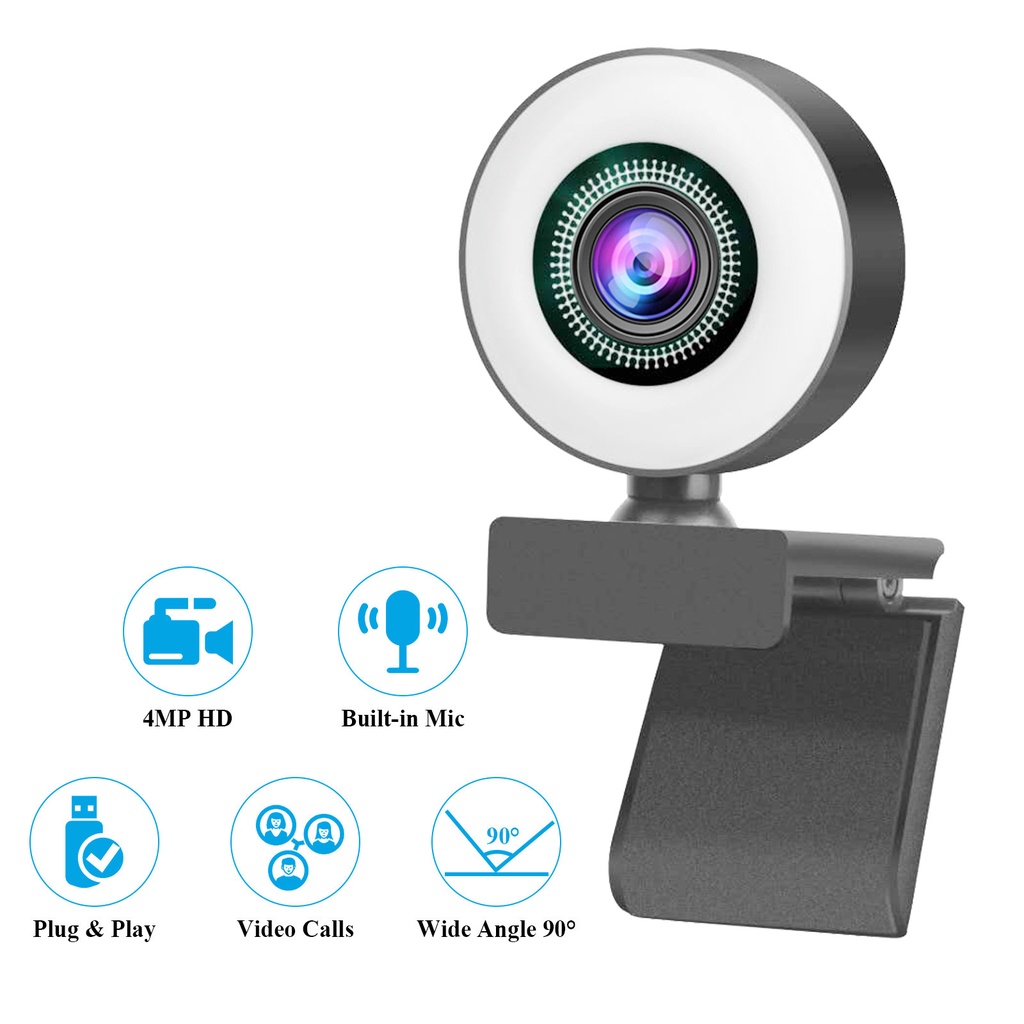 Brand New Webcast Computer 1080P HD/2K Camera, USB Driver-free HD Webcam