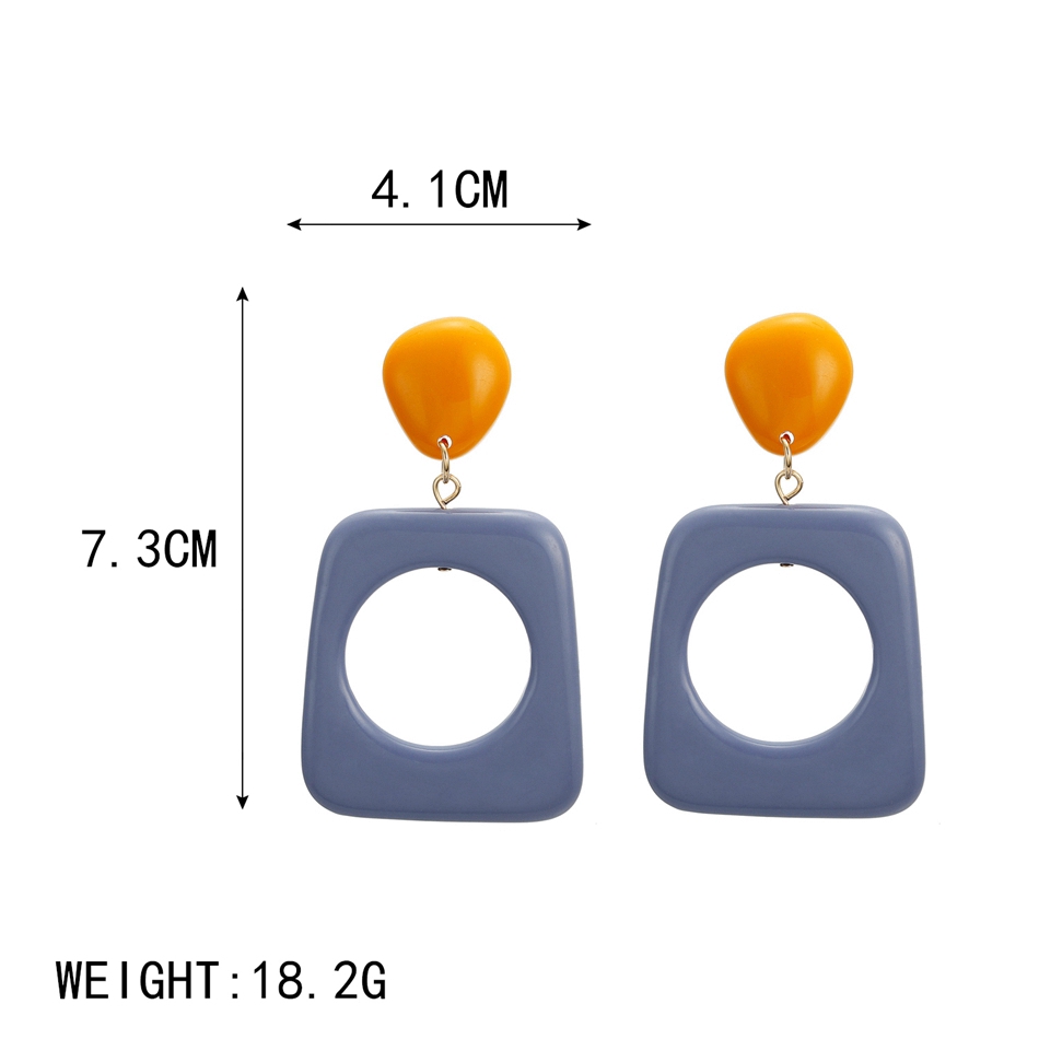 Đôi khuyên tai Acrylic thiết kế độc đáo thời trang cho nữ