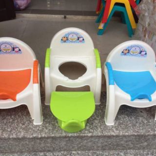 Combo ghế ăn dặm và bô cho bé