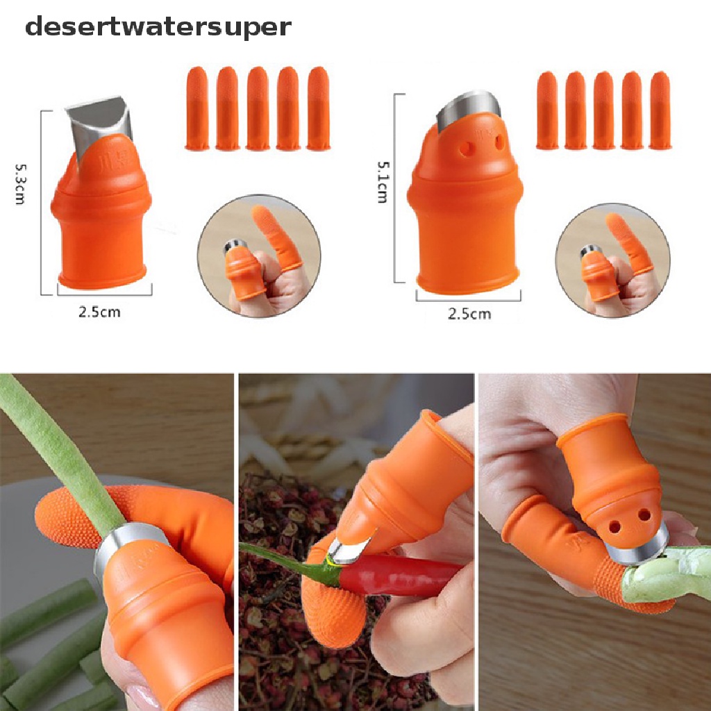 Găng Tay Silicone Cắt Lát Rau Củ Quả Đeo Ngón Tay Cái