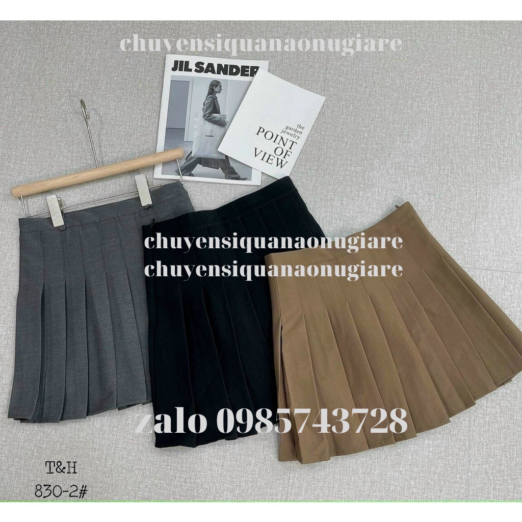 Chân váy tenis màu Tây hot Chân váy xếp li dáng xoè kaca CV0001 chuyensiquanaonugiare
