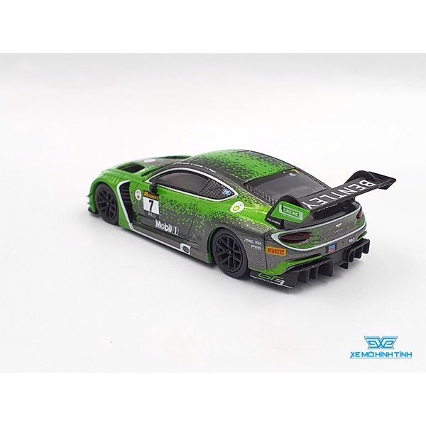 Xe Mô Hình Bentley Continental GT3 #7 1:64 MiniGT ( Xanh )