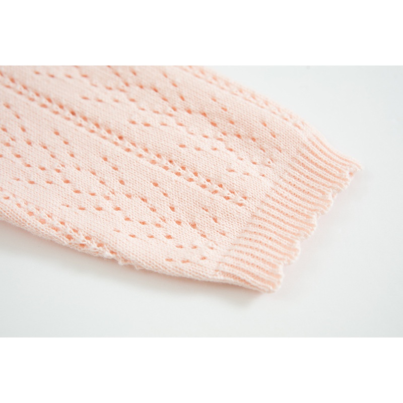 Áo Khoác Cardigan Dệt Kim Chống Nắng Thoáng Khí 0977 Cho Bé Gái Sơ Sinh Và Trẻ Nhỏ