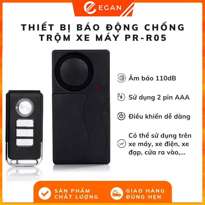 ✑☢Máy báo động cảm biến rung chống trộm xe có chức năng tìm trong bải PR-R05- Bảo hành 12 tháng