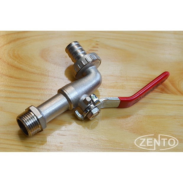 Vòi vườn đồng tay inox Zento ZT706 (vòi xả lạnh)