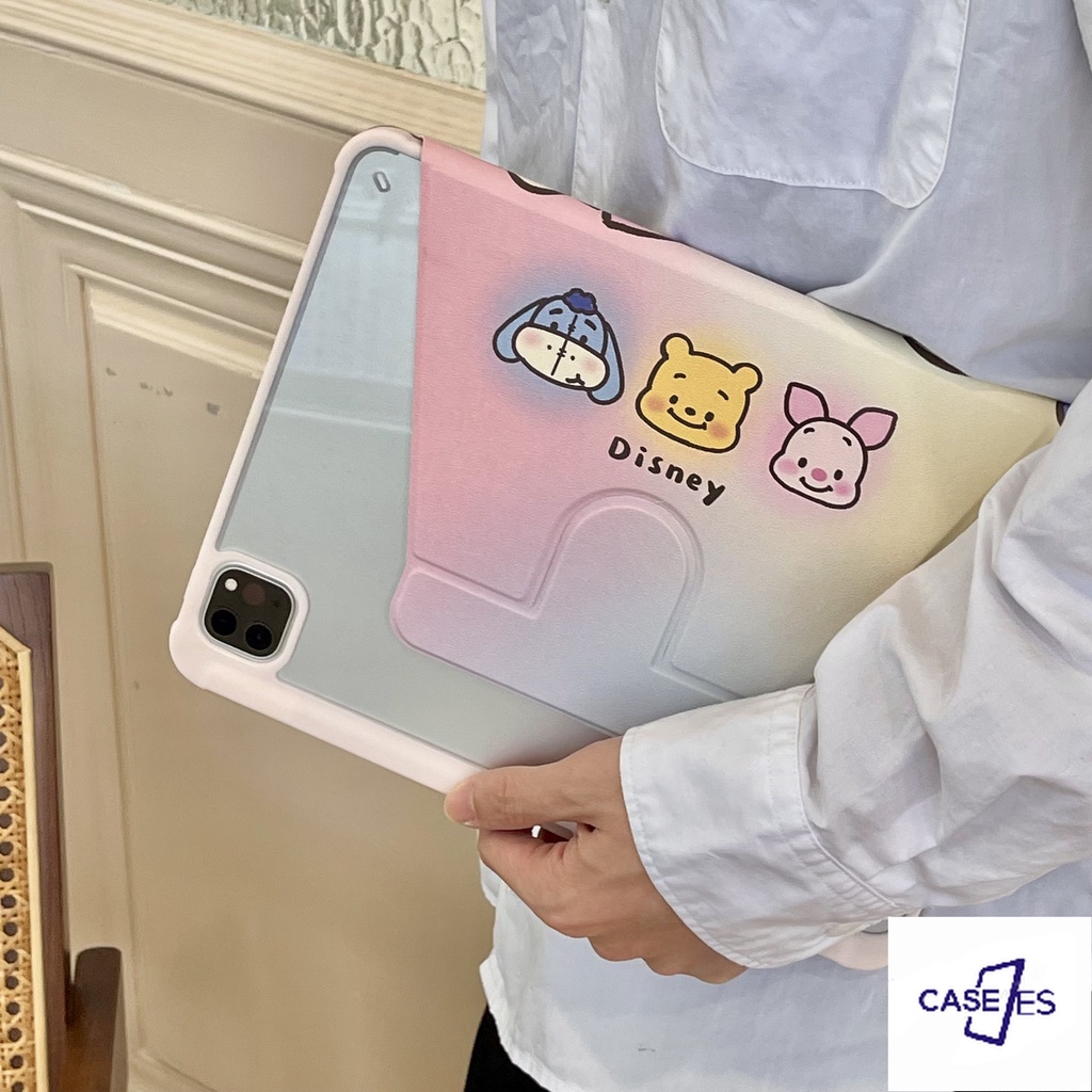 Ốp Máy Tính Bảng Silicon Hình Winnie the Pooh Cho iPad 2019 10.2 air 4 10.9 9.7 inch Pro 11 18 8th Gen 17
