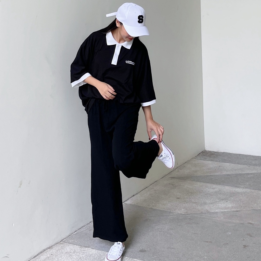 POLO ESSENTIALS SHORT SLEEVE SS1 BLACK | BigBuy360 - bigbuy360.vn