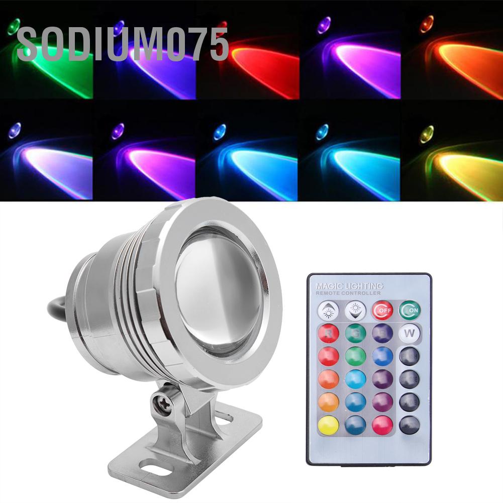 Có thể bán buôn Đèn LED RGB dưới nước Chống thấm Đa màu sắc cho Đài phun cảnh quan tiêu điểm sân vườn ngoài trời Sodium075 Hàng giao ngay
