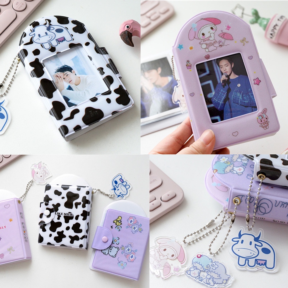 Album Ảnh Bìa Nhựa PVC 3 Inch Dùng Để Đựng Thiệp / Thẻ Hình Thần Tượng