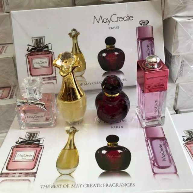 Set 4 chai nước hoa May Create mini