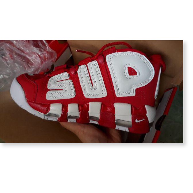 ❤️ [ Chuẩn Sale] Xả hàng -  GIẦY THỂ THAO SNEAKER AIR MORE UPTEMPO ĐỎ TRẮNG  a23 ❕ .chuẩn : " ' ࿅ . ྇ -