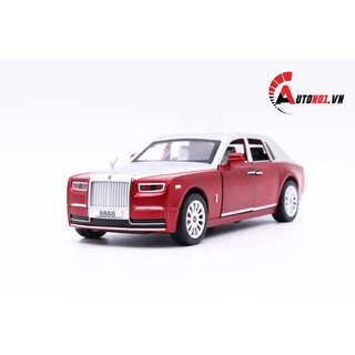 MÔ HÌNH XE ROLL ROYCE PHANTOM RED SILVER 1:30 ICONIC 6353