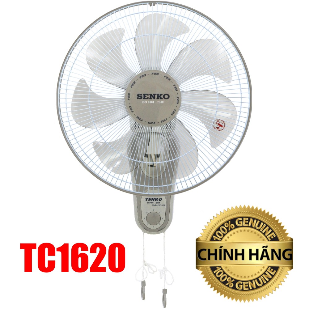 Quạt Senko Treo Tường TC1620 65W - Quạt Senko 2 Dây 7 Cánh Chính Hãng Senko - BH 24 tháng [Nowship 2h tại HCM]