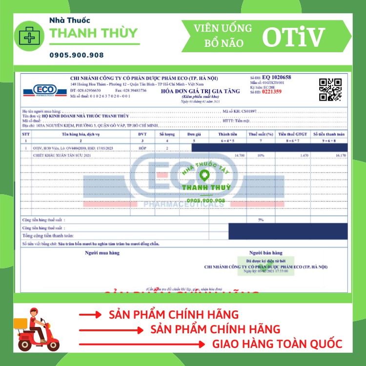 🅼🅰🅳🅴 🅸🅽 🆄🆂🅰 OTIV [Hộp 30 Viên] Hỗ Trợ Cải Thiện Mất Ngủ - Đau Nửa Đầu -Tăng Cường Trí Nhớ