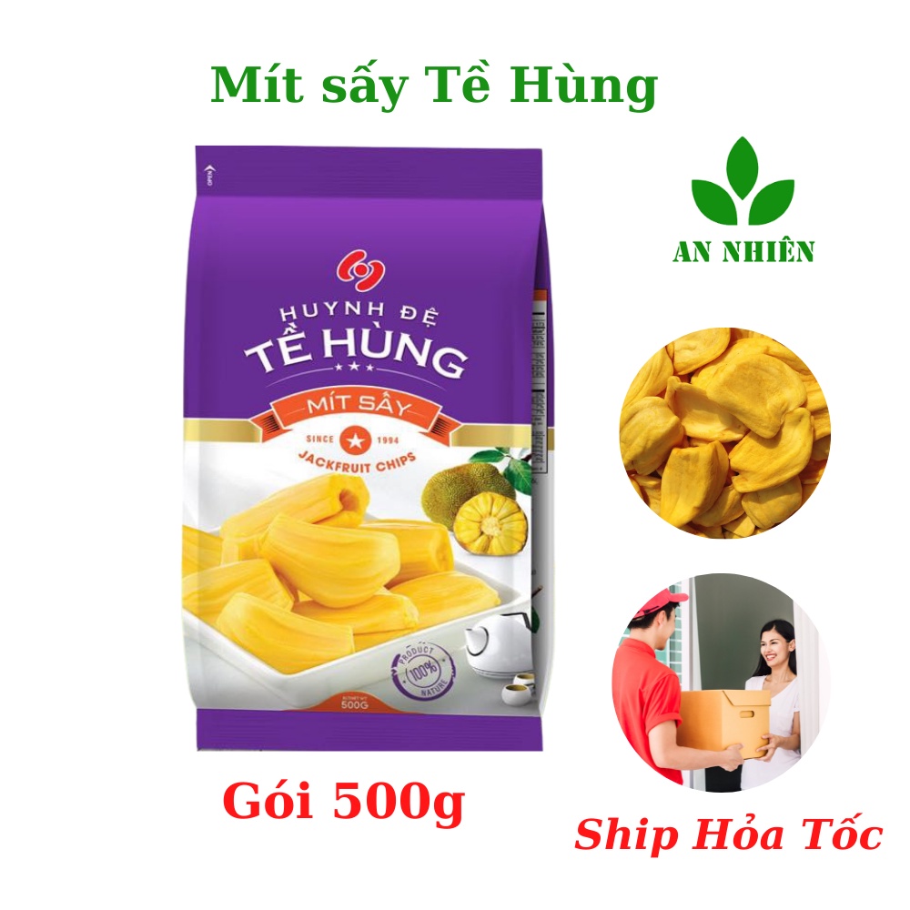 Mít sấy Huynh đệ Tề Hùng 500g, đồ ăn vặt từ trái cây sấy khô