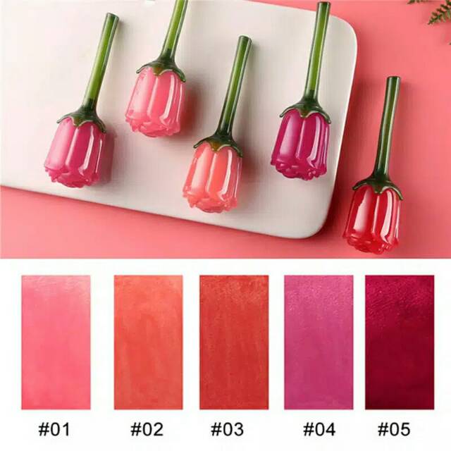 (Hàng Mới Về) Son Môi Dưỡng Ẩm Thiết Kế Vỏ Son Họa Tiết Hoa Xinh Xắn | BigBuy360 - bigbuy360.vn