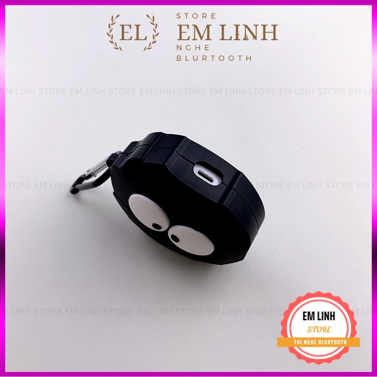 Case Vỏ Bao Airpods Đựng Tai Nghe Airpod 1/2/I12 TWS - Chất Liệu Silicon Chống Va Đập A2 F36 MẶT TRÒN ĐEN