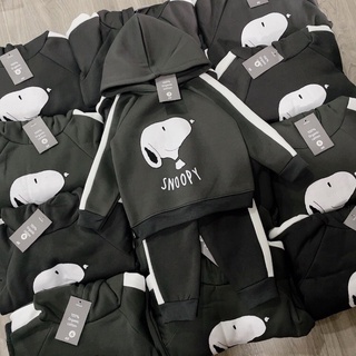Set bộ nủ bông snoopy xám cho bé trai