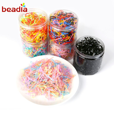 BEADIA Dây Buộc Tóc Cao Su Co Giãn Nhiều Màu Dành Cho Nữ/Bé Gái