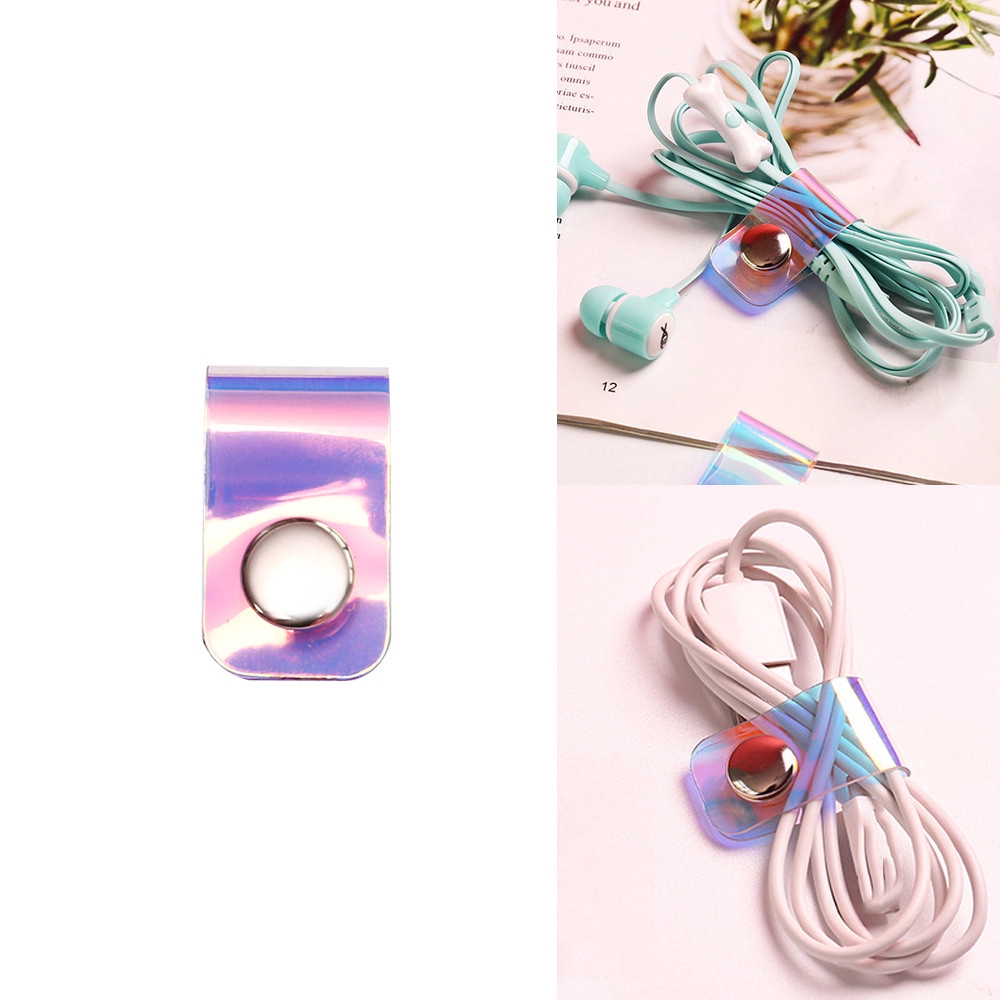 Set 3 kẹp giữ dây cáp tai nghe ABS chất lượng cao