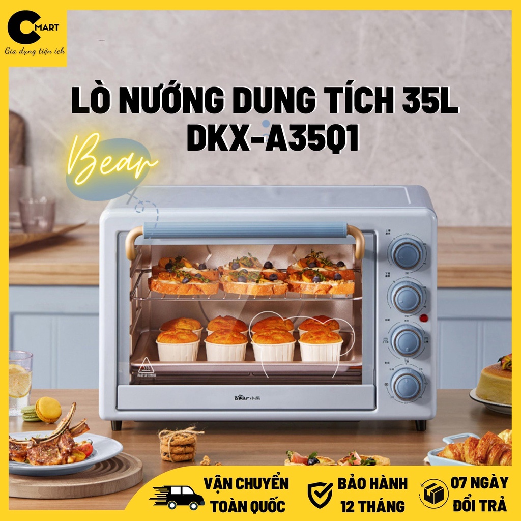 Lò Nướng Dung Tích 35L Bear DKX-A35Q1 Chính Hãng [CMART GIA DỤNG TIỆN ÍCH]