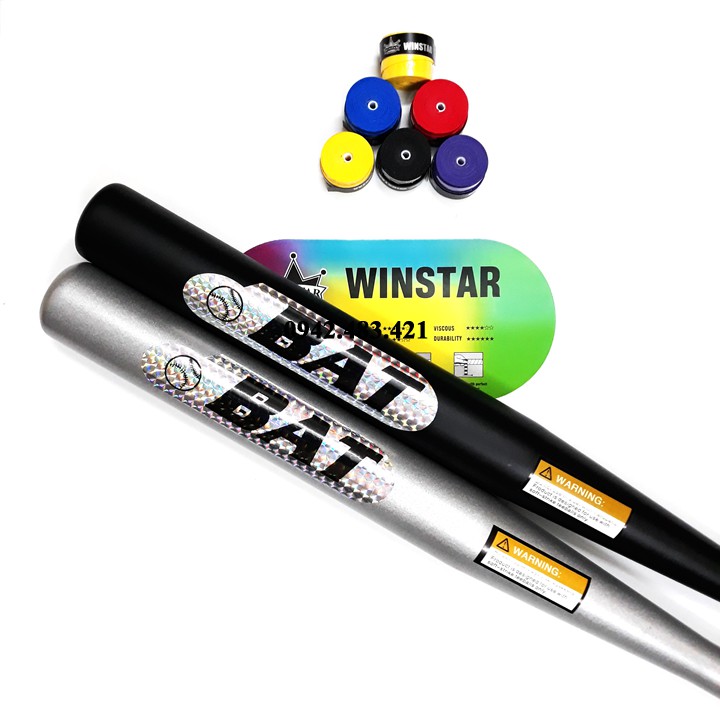 Gậy bóng chày BAT - Cuốn tay cầm WINSTAR chính hãng loại 70-80 cm Hợp Kim Nhôm - Tặng Bao Gậy