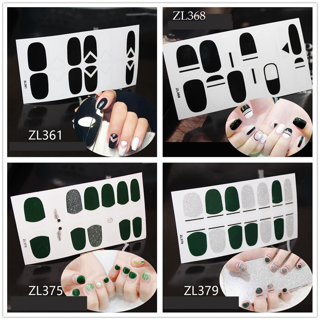 Miếng dán trang trí móng tay nhiều kiểu dáng bắt mắt