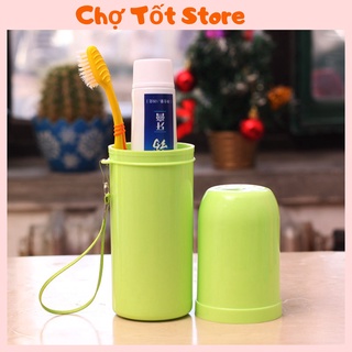 Hôp đựng bàn chải kem đánh răng có nắp đậy tiện dụng-nhiều mà