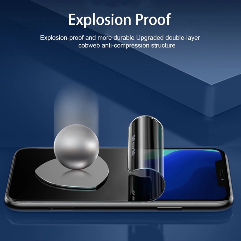 Miếng Dán Hydrogel Bảo Vệ Màn Hình Cho OPPO Reno 4 3 5 7 Pro 2z ACE2 Find X2 X3 Pro R15 R17 A9 A11 A93S A9S A52 A72
