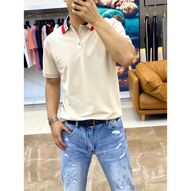 Áo thun polo Burberry chất liệu cotton thời trang xuân hè dành cho nam #32