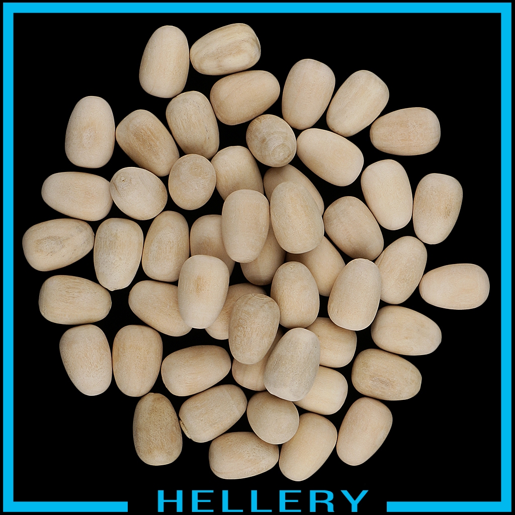 Bộ 50 Quả Trứng Gỗ Dùng Trang Trí Lễ Phục Sinh