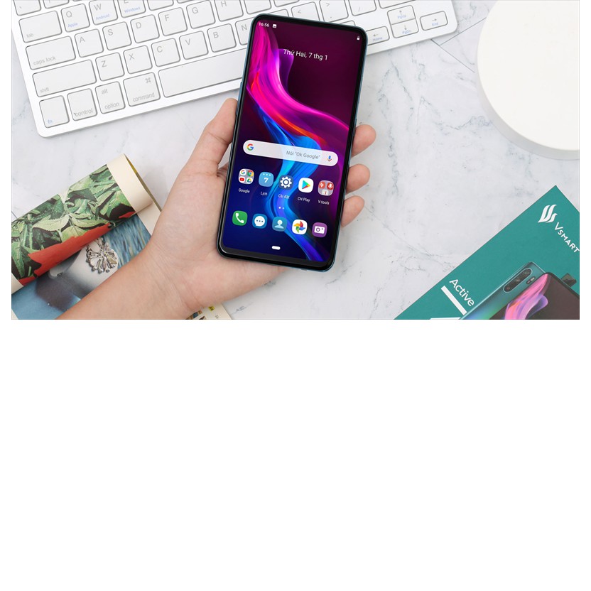 Kính cường lực Full màn hình 9D cho điện thoại Vsmart Active 3