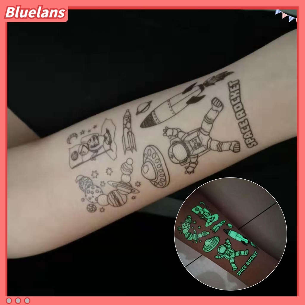 Hình Xăm Tạm Thời Bằng Giấy Họa Tiết Vũ Trụ Dễ Thương Thân Thiện Với Môi Trường