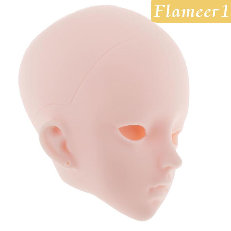 Đầu Búp Bê Nữ Bằng Nhựa 60cm Tỉ Lệ 1 / 3 BJD 1 / 3