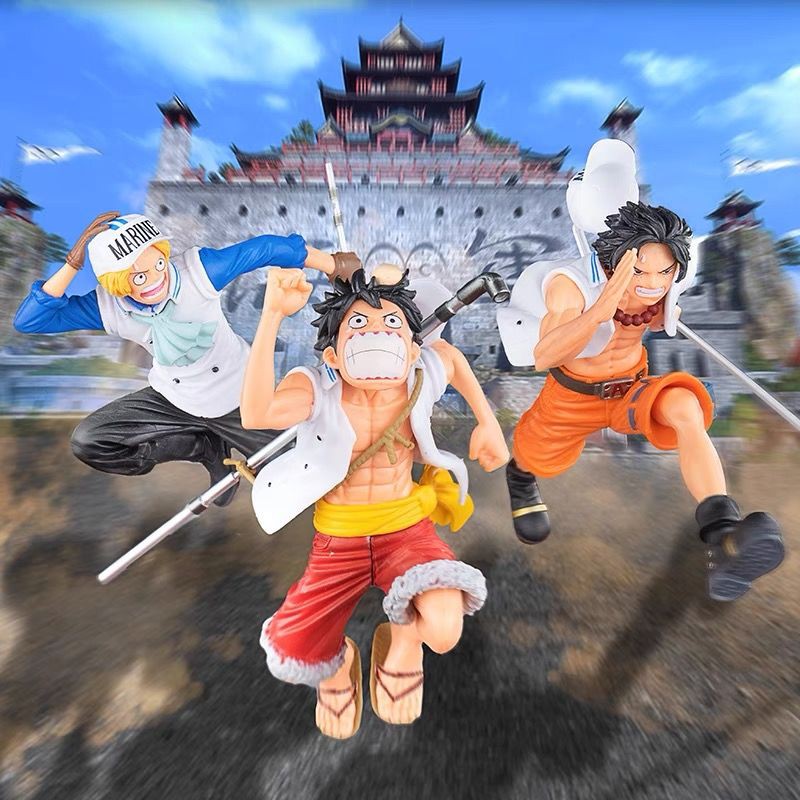 One Piece Hand-run Dreamland Navy Luffy Assab 3 Brothers Model Trang trí Đồ  chơi Anime Món quà ngoại vione piece | Shopee Việt Nam