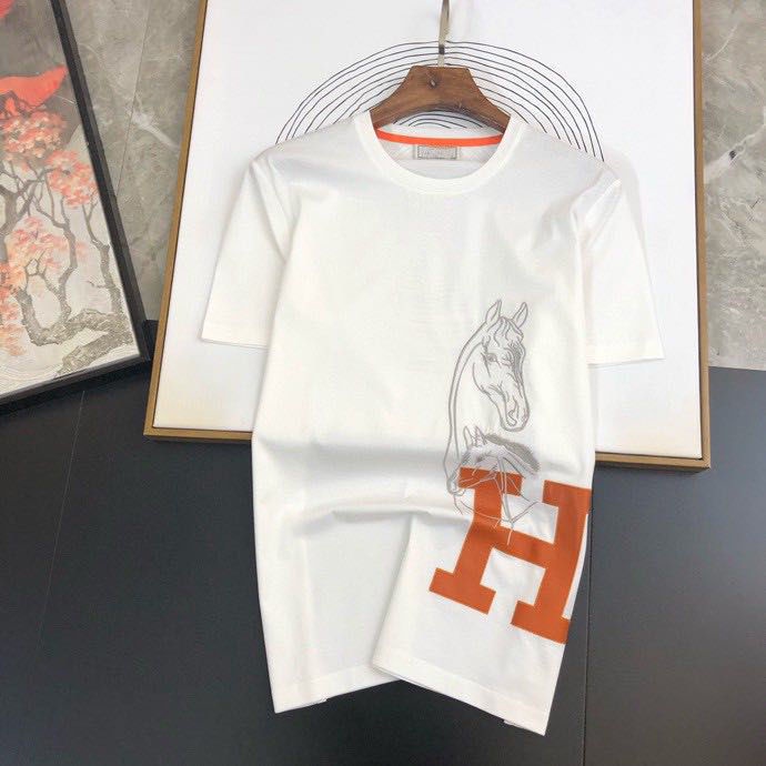 Hàng Mới Về Áo Thun Nam Tay Lỡ Thêu Chữ H 22ss Thời Trang
