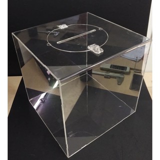 Thùng phiếu mica đài loan dày 2mm- kt: 25x25x25cm - gia công theo yêu cầu