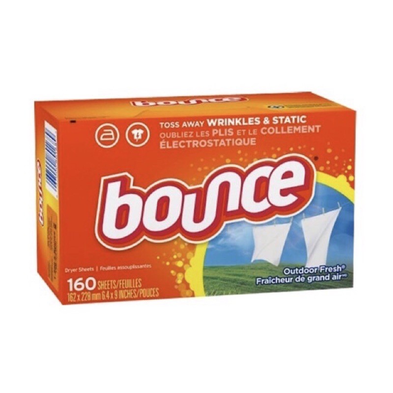 Giấy thơm sấy thơm quần áo Bounce [160 tờ, USA]