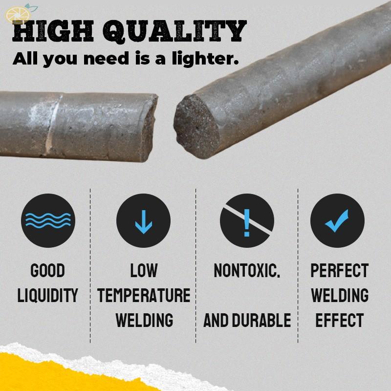 【VARSTR】3x Powder-Cored Aluminum Welding Rod Low Temperature Easy Melt Quick Welding