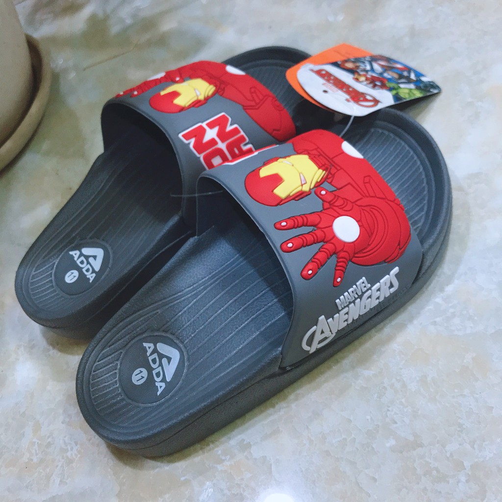 Dép bé trai quai ngang Iron man hàng nhập khẩu Adda Thái Lan
