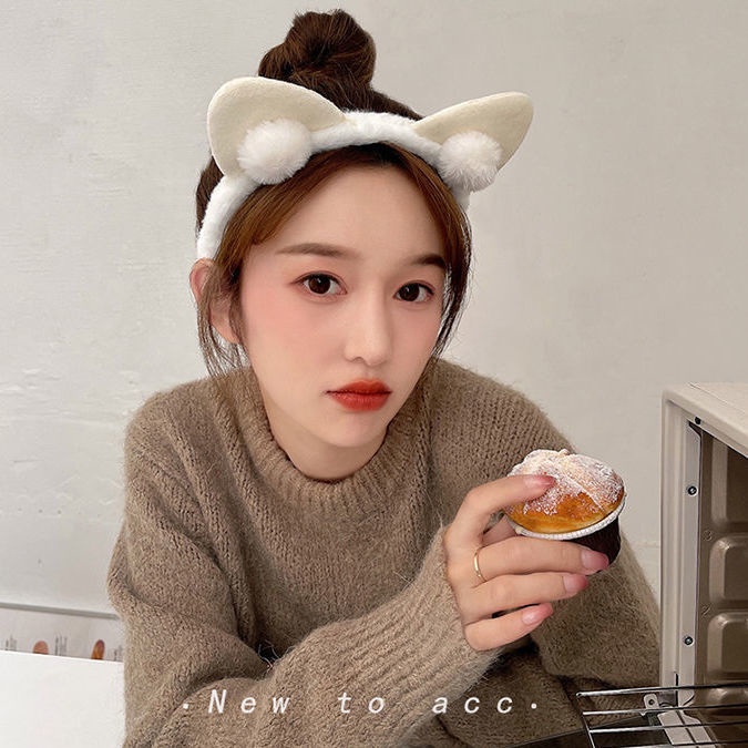 Băng đô cài tóc rửa mặt Phủ Lông Dễ Thương Thời Trang Cho Nữ 2022